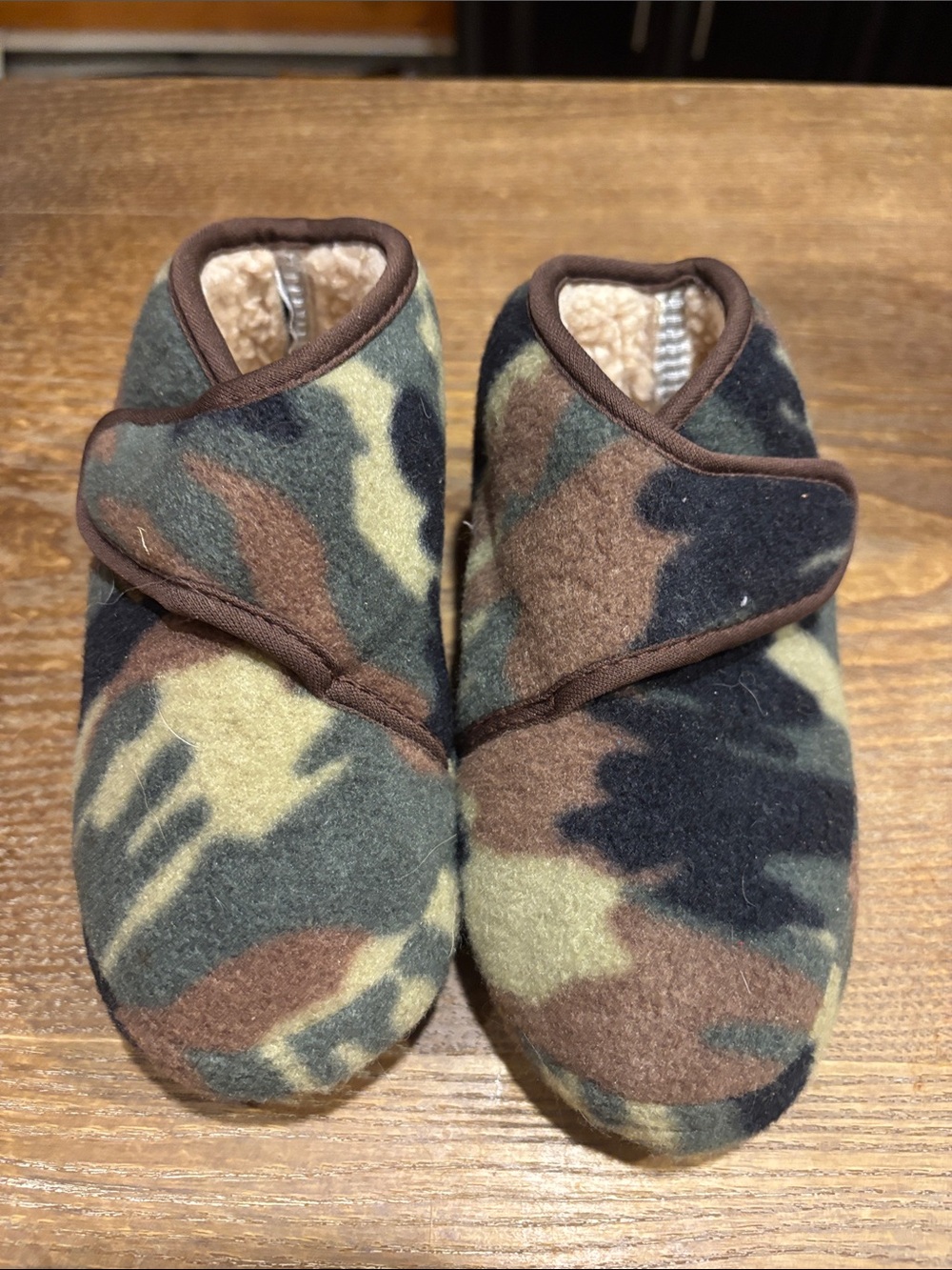 Boys Camo Slippers